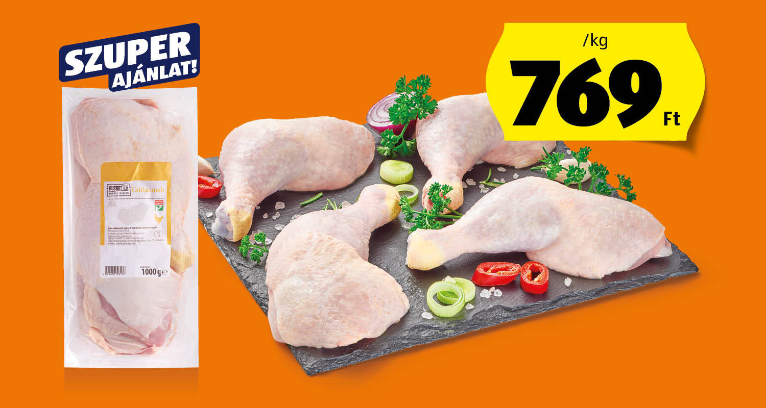 HÚSMESTER Friss egész csirkecomb, /kg