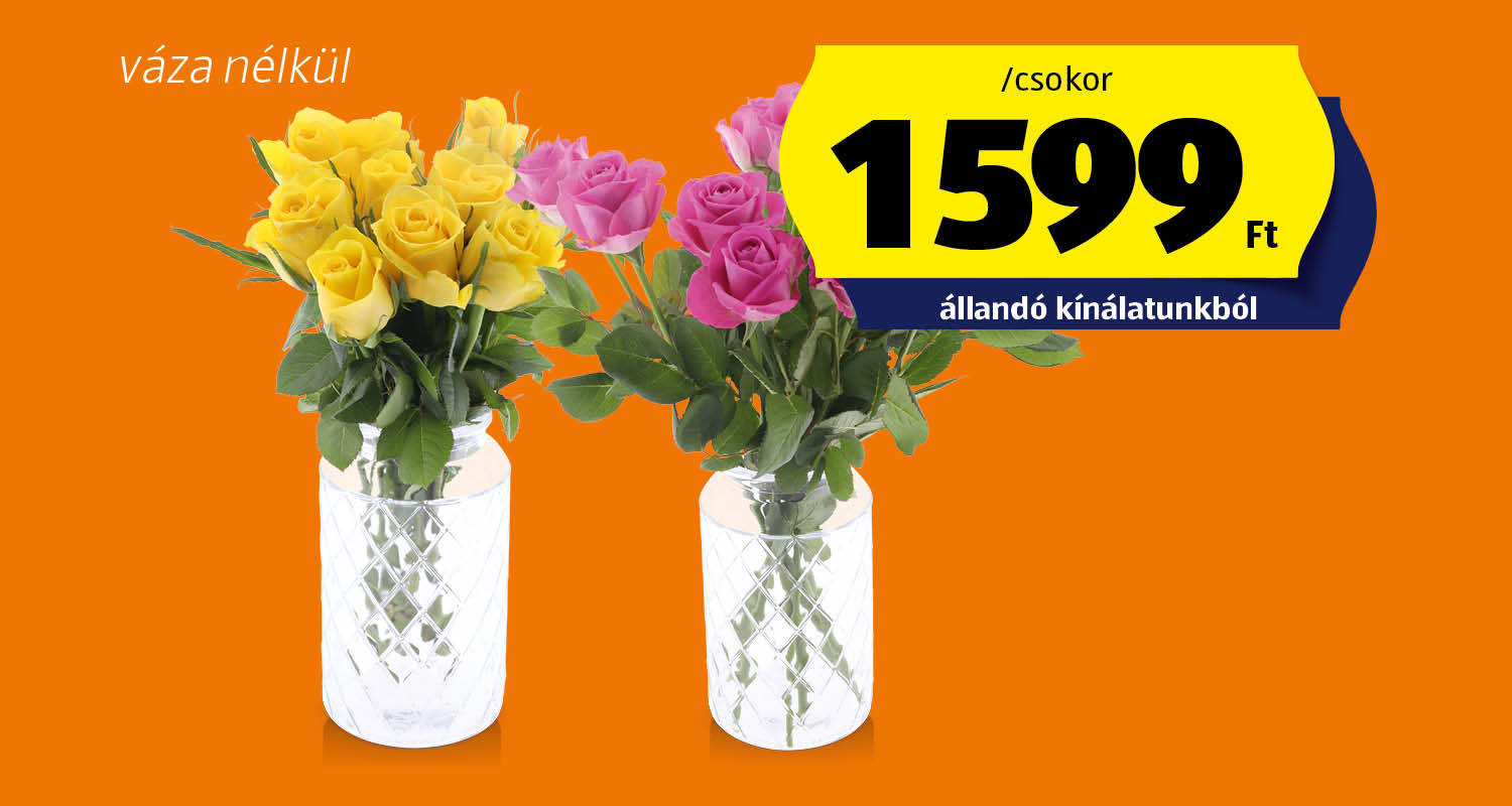Rózsacsokor, 10 szál/csokor