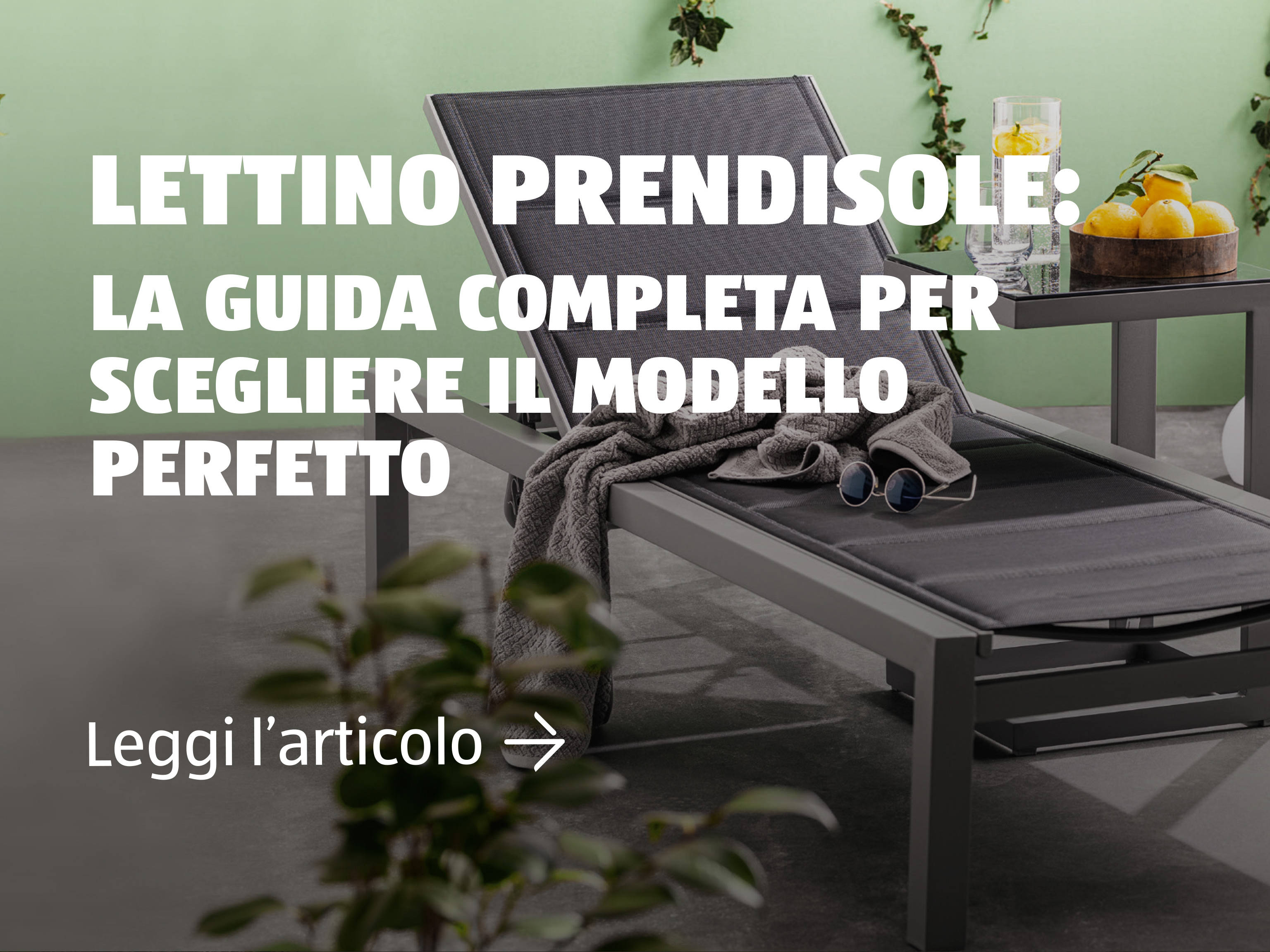 Lettino prendisole
