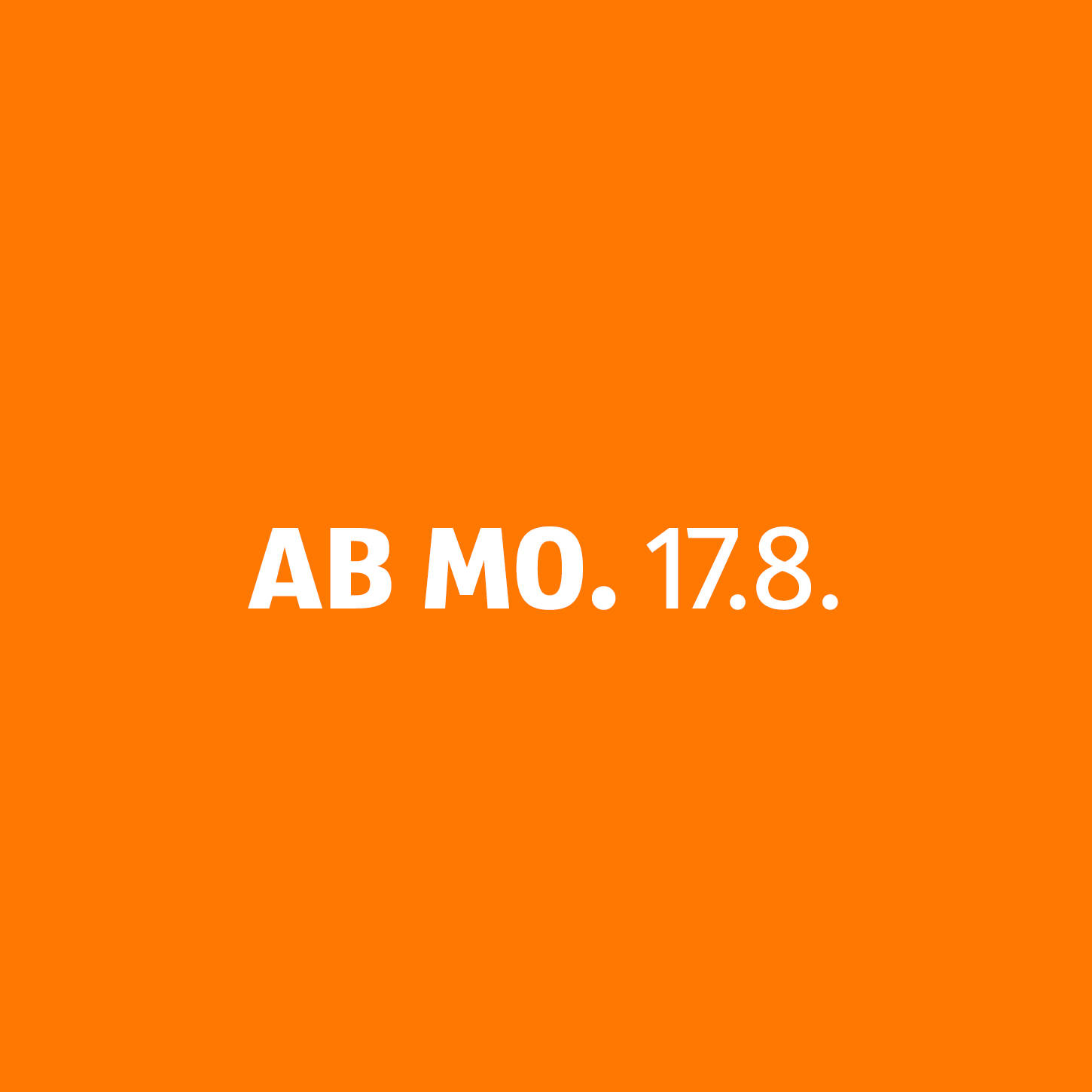 Werbetermin Montag