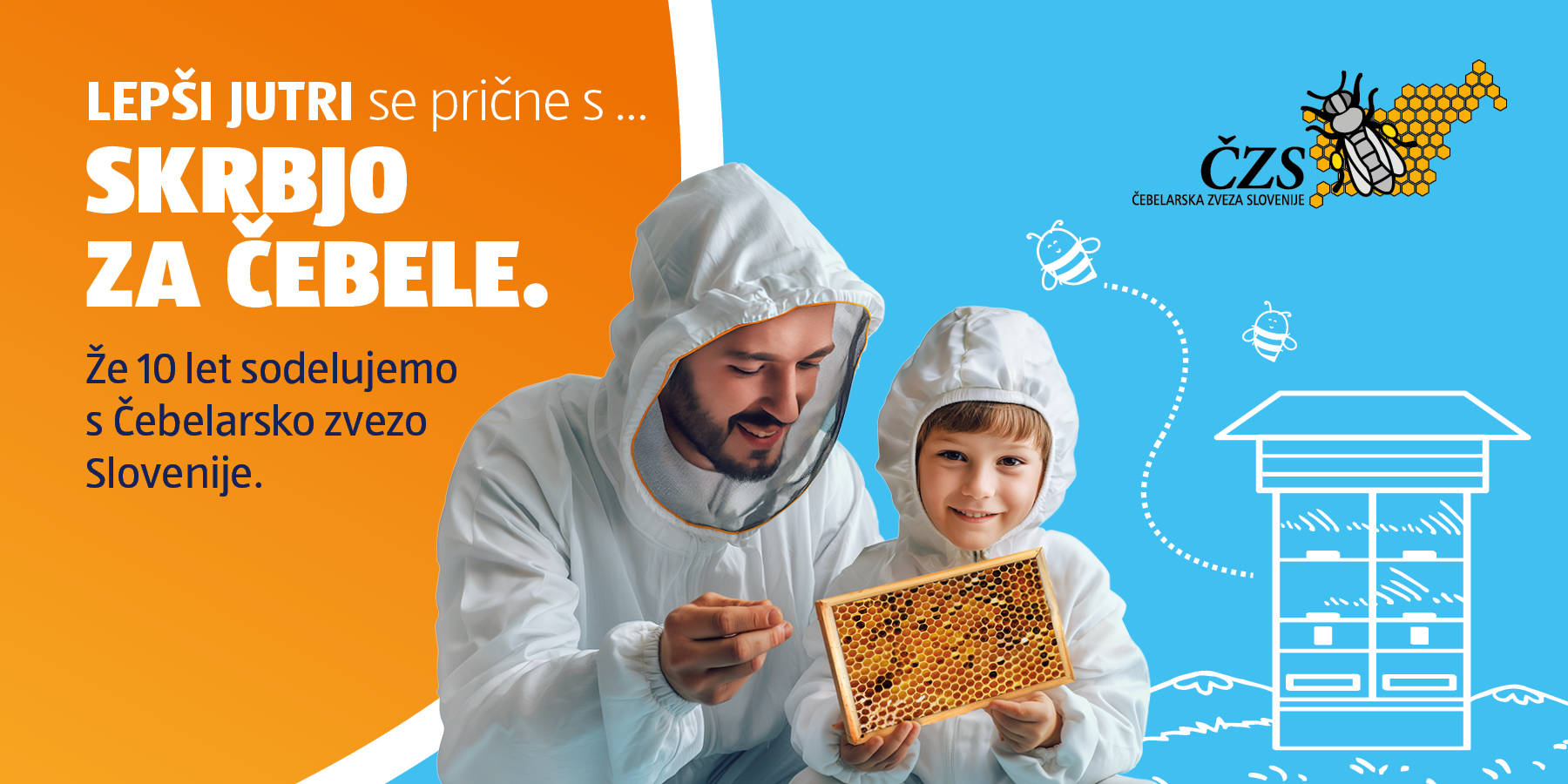 Oče in sin čebelarita