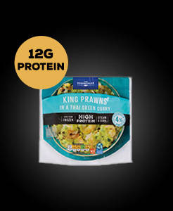 High Protein King Prawns in a Thai Green Curry