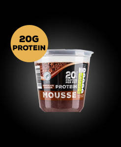 Chocolate flavour protein mousse