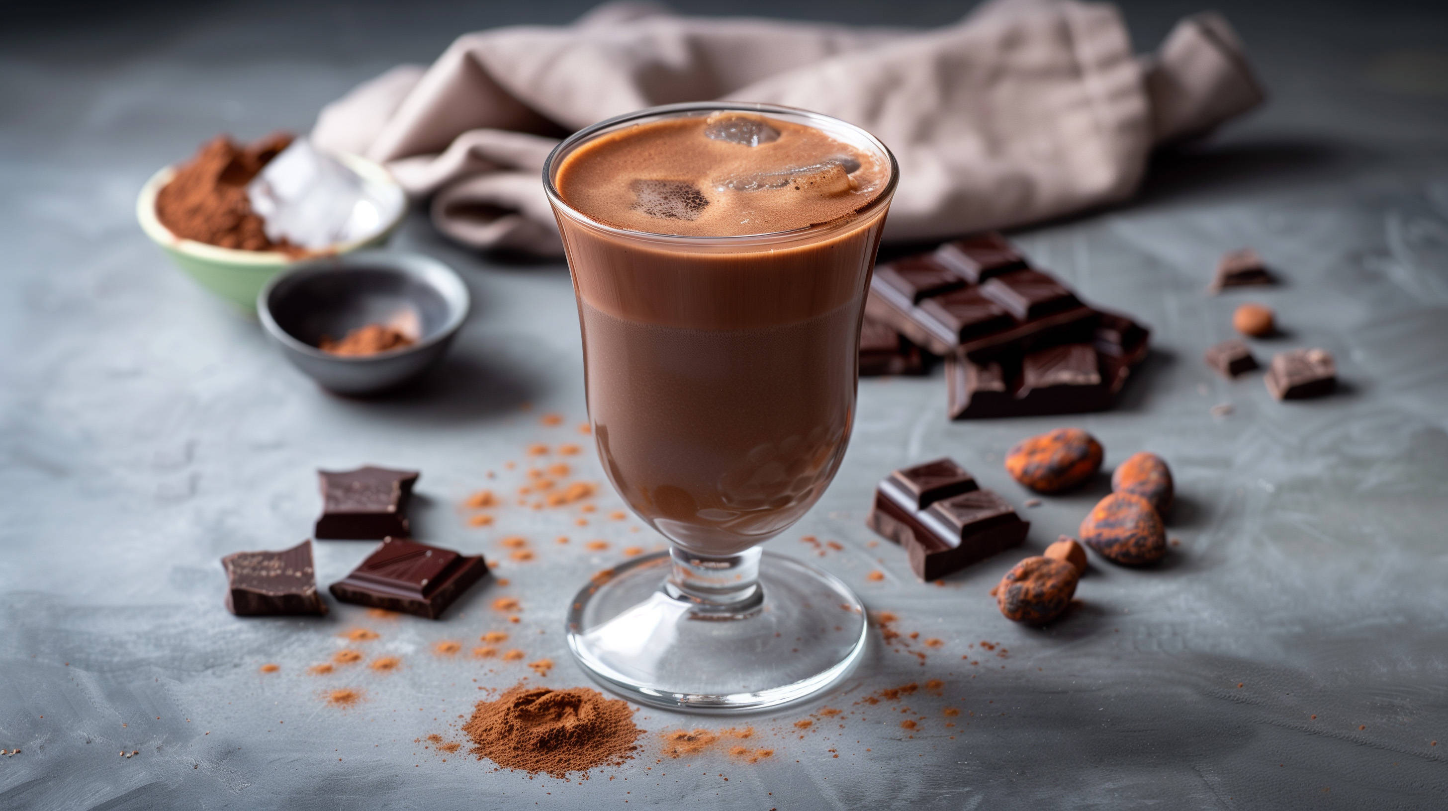 Serviervorschlag: Schokoladen-Likör