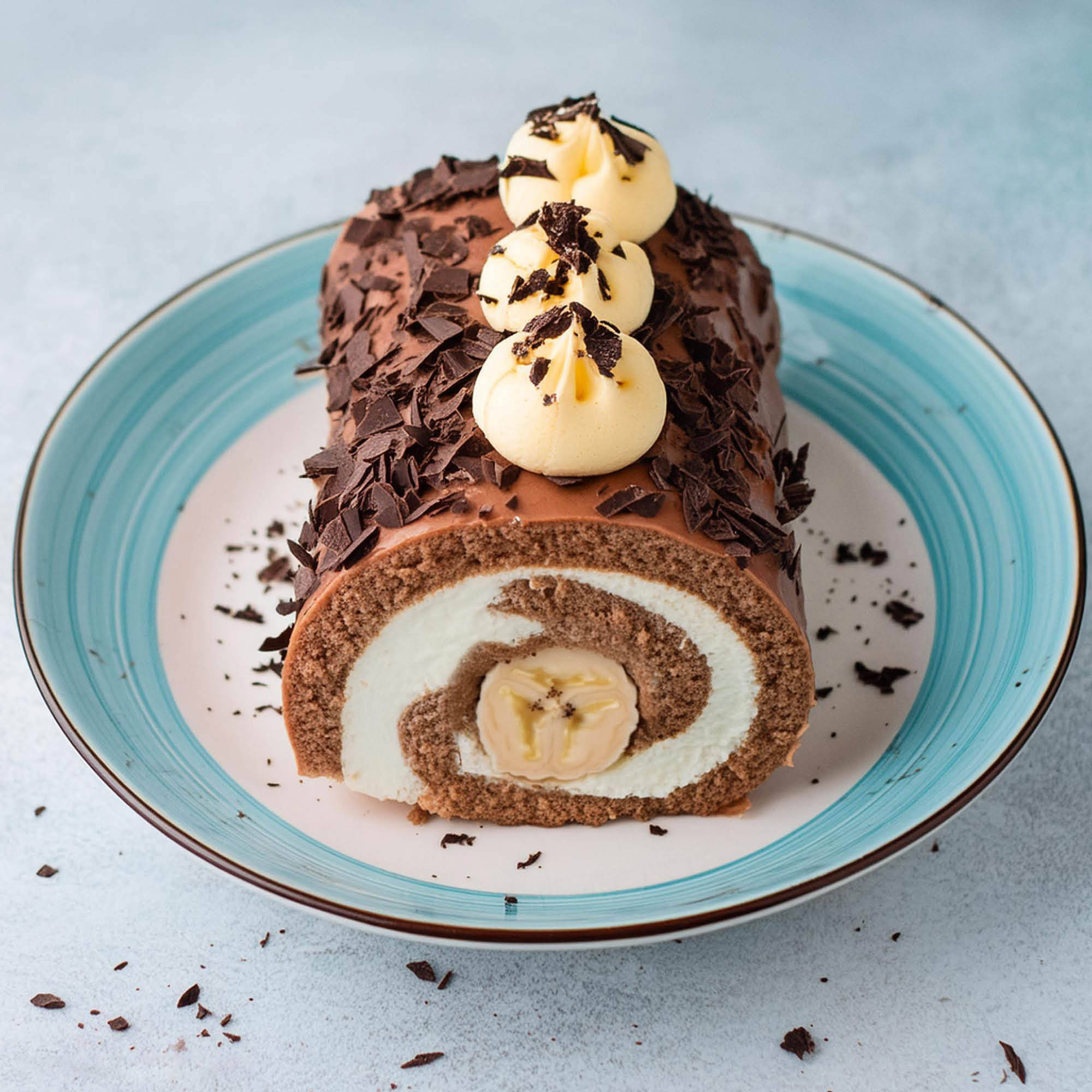 Schoko-Bananen-Rolle