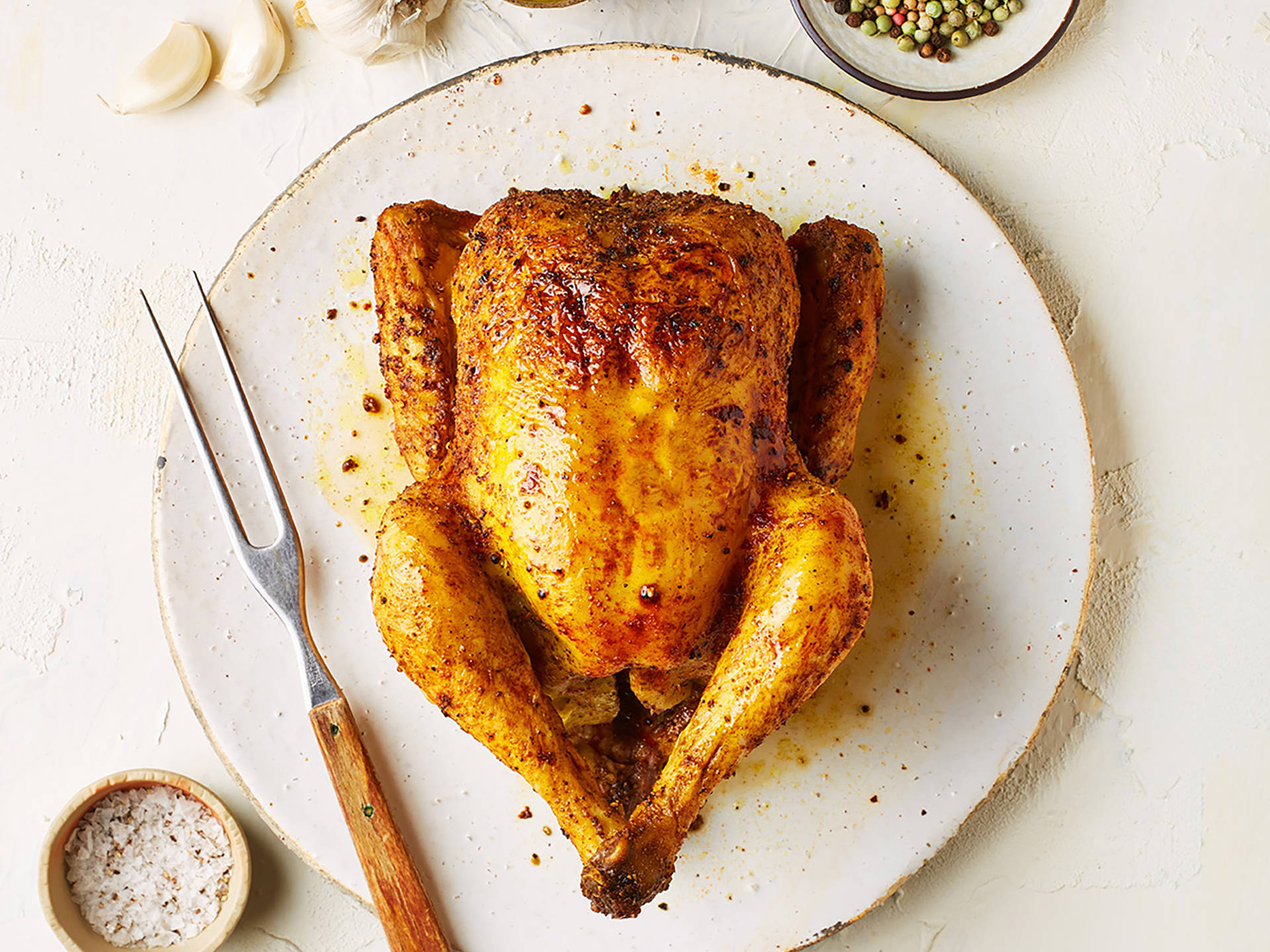 Ganzes Hähnchen vom Grill