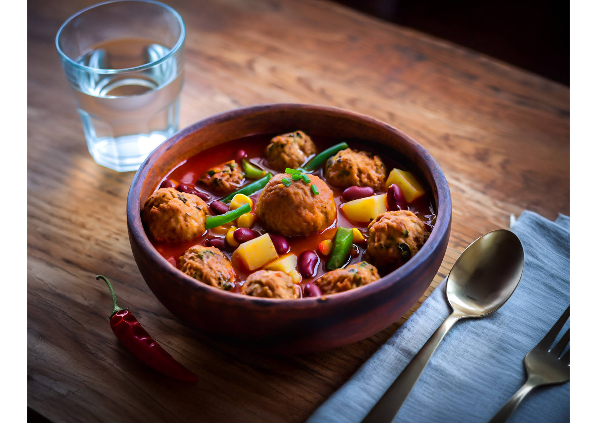 Serviervorschlag: Heißer Mexiko-Eintopf