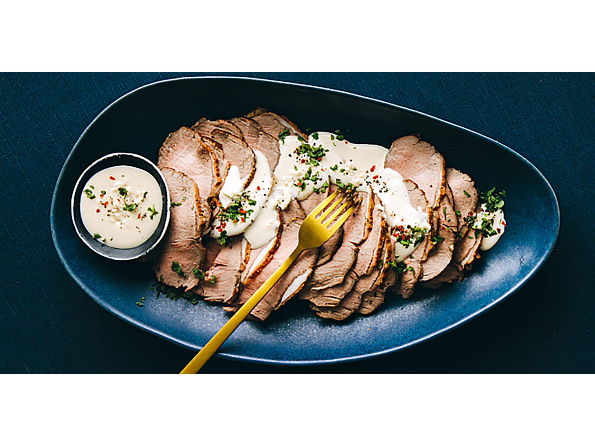 Kalter Braten mit Meerrettichsauce