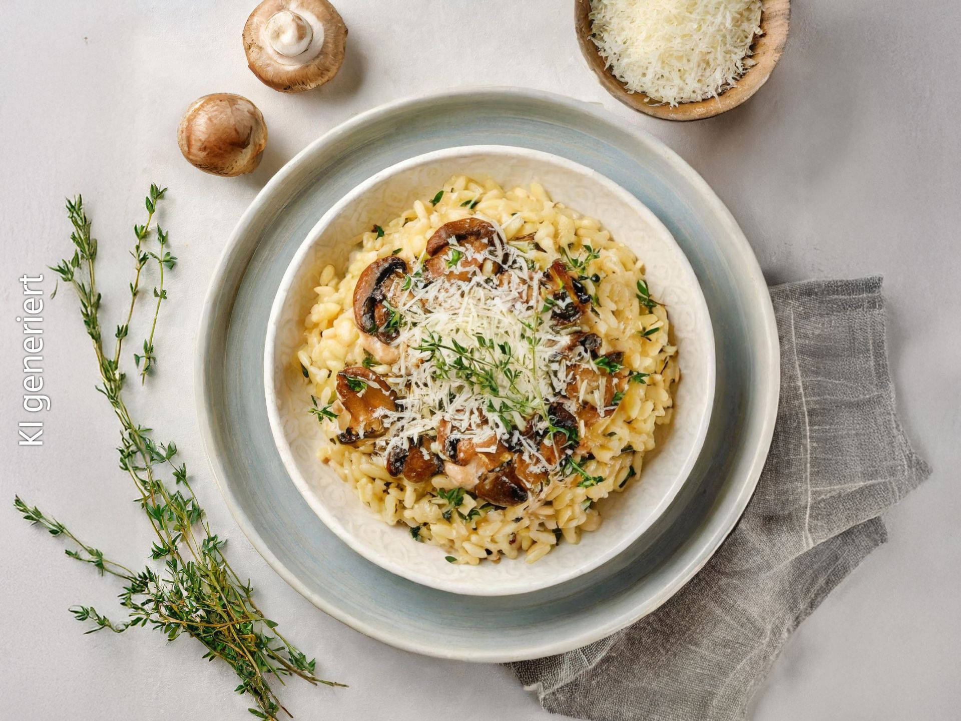 Pilz-Risoni mit Parmesan