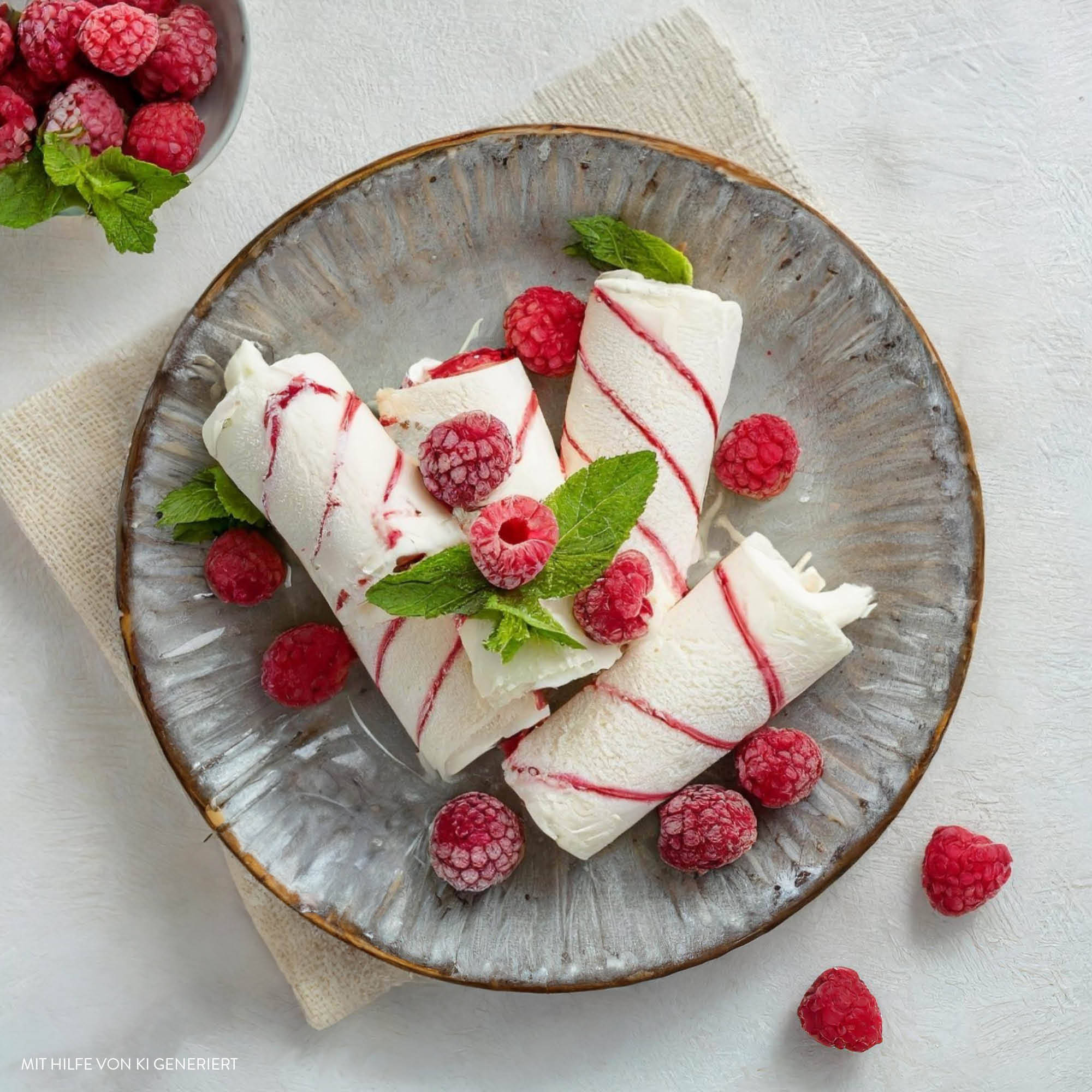 Serviervorschlag: Ice Cream Rolls: Grundteig für die Eismasse