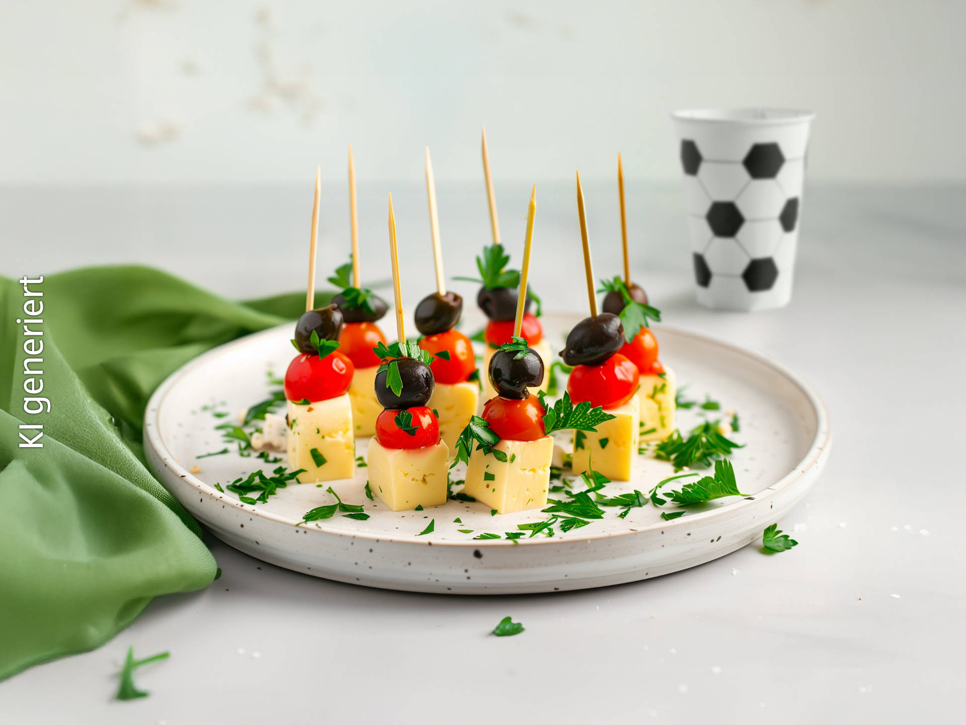 Serviervorschlag: Käse-Spieße