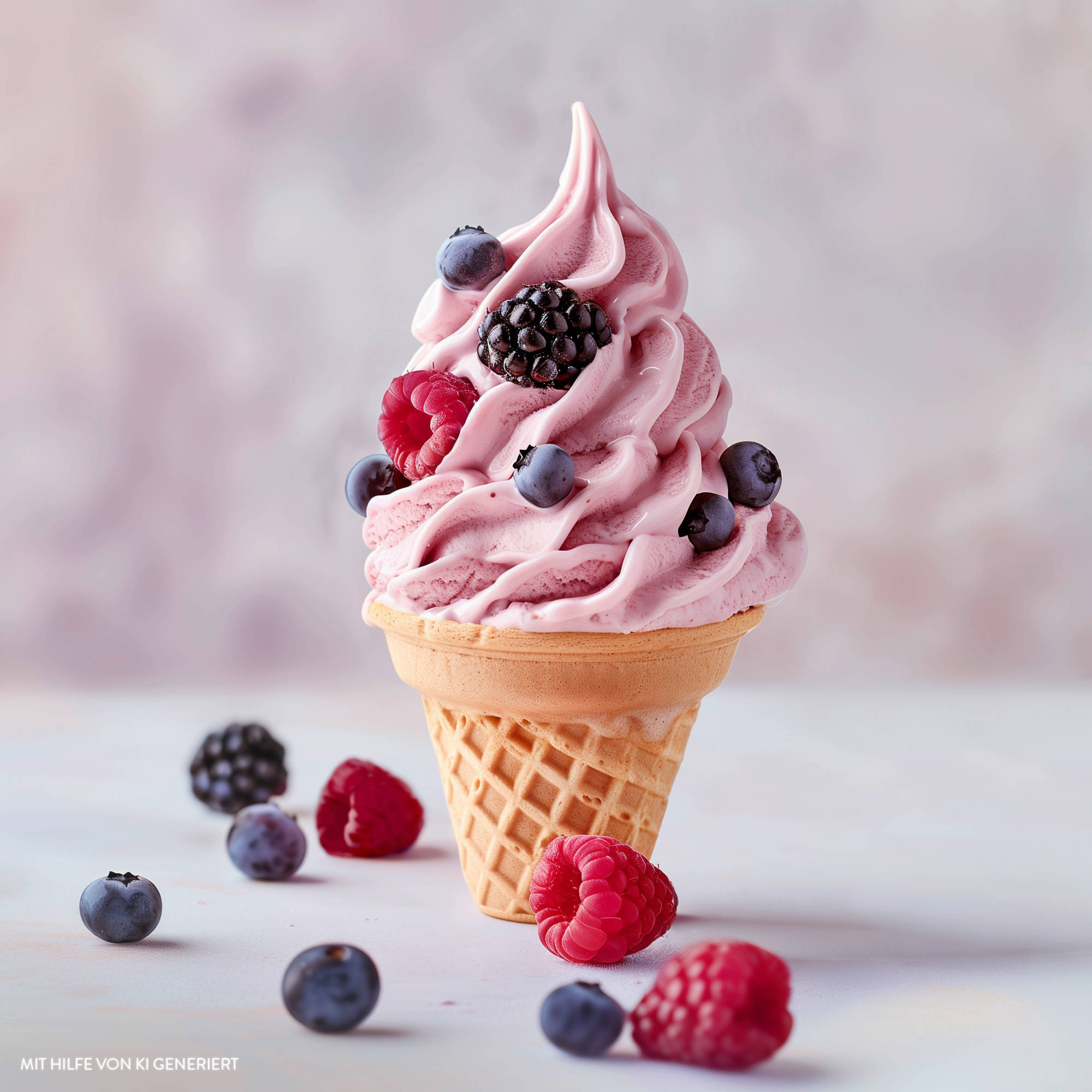 Serviervorschlag: Schnelles Beeren-Softeis (Thermomix)