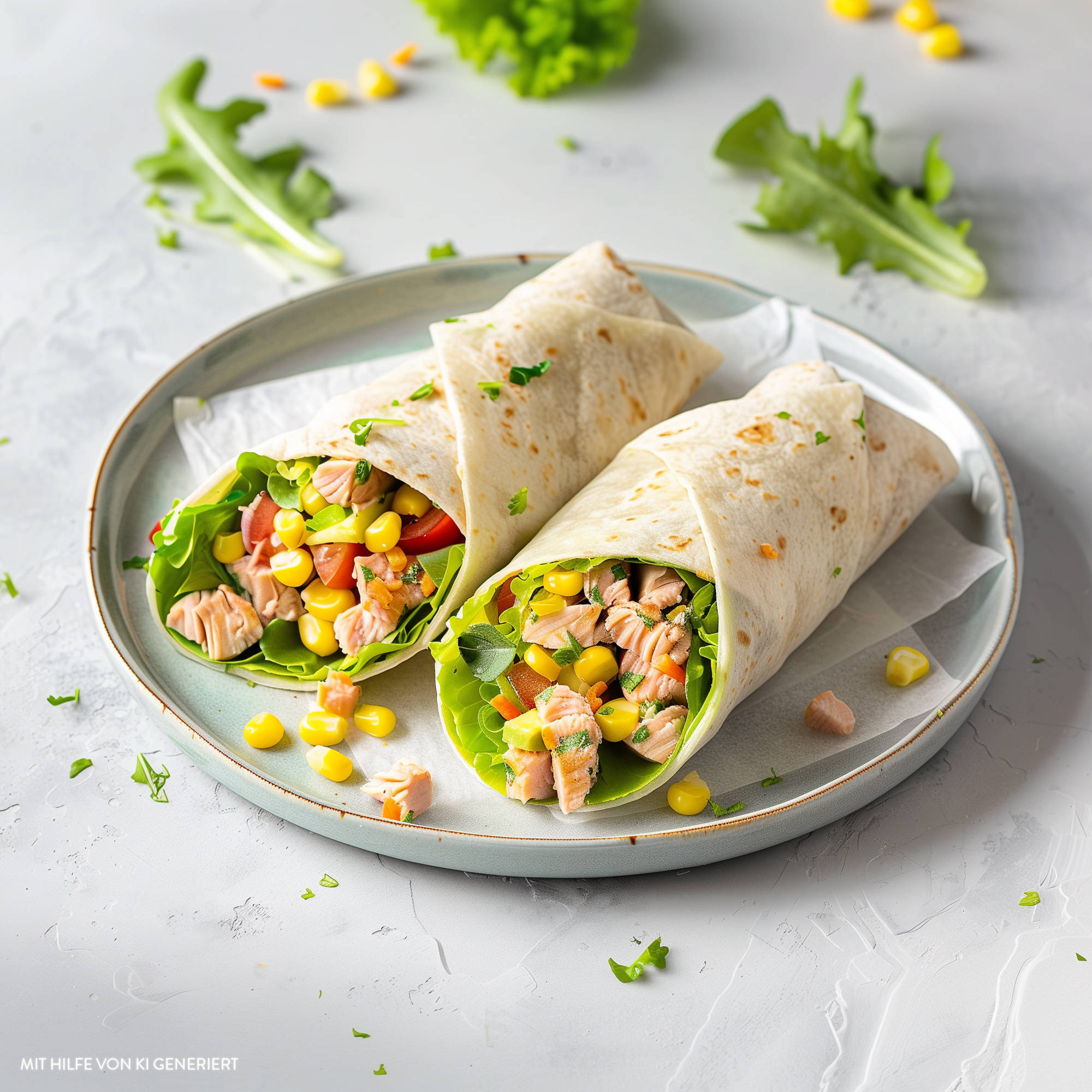 Serviervorschlag: Thunfisch Wrap