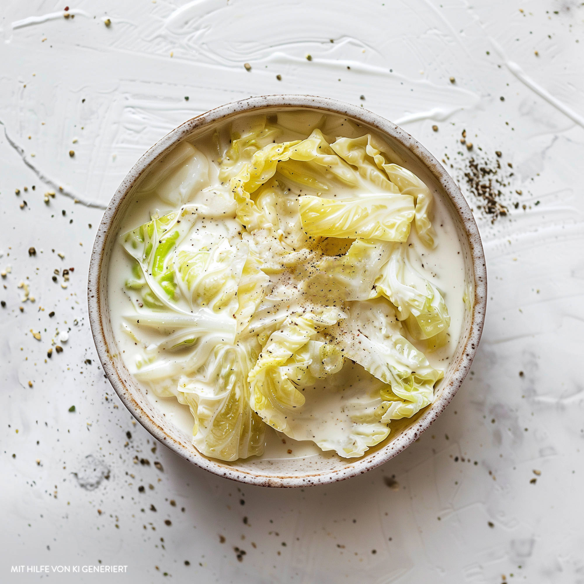 Spitzkohlgemüse in Sahnesauce