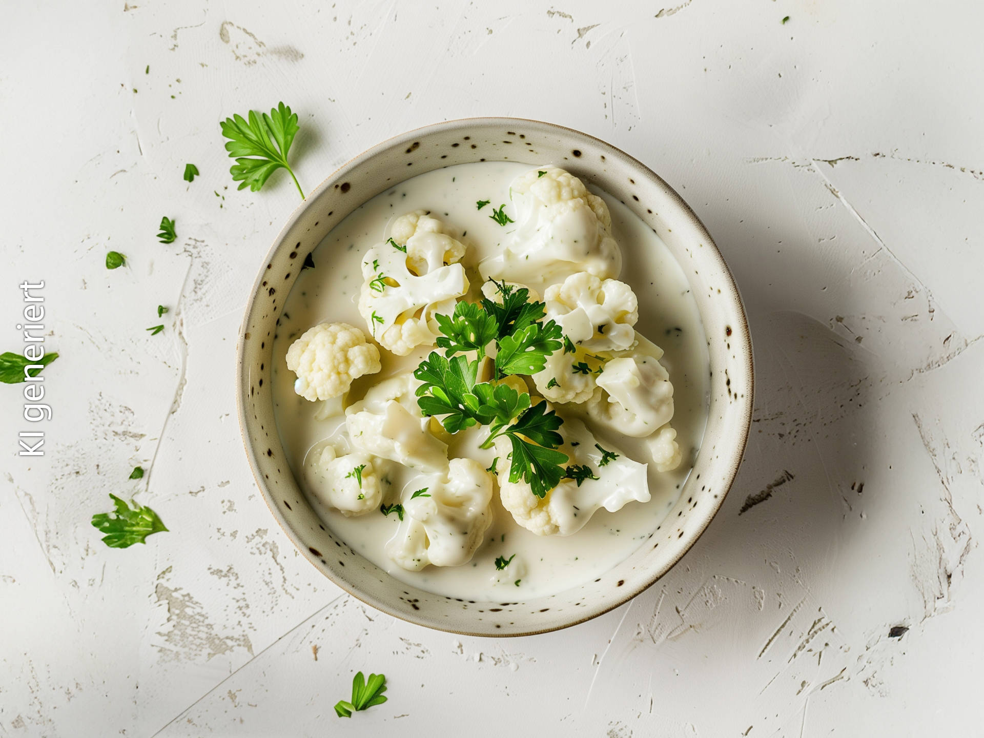 Blumenkohl in Sahnesauce
