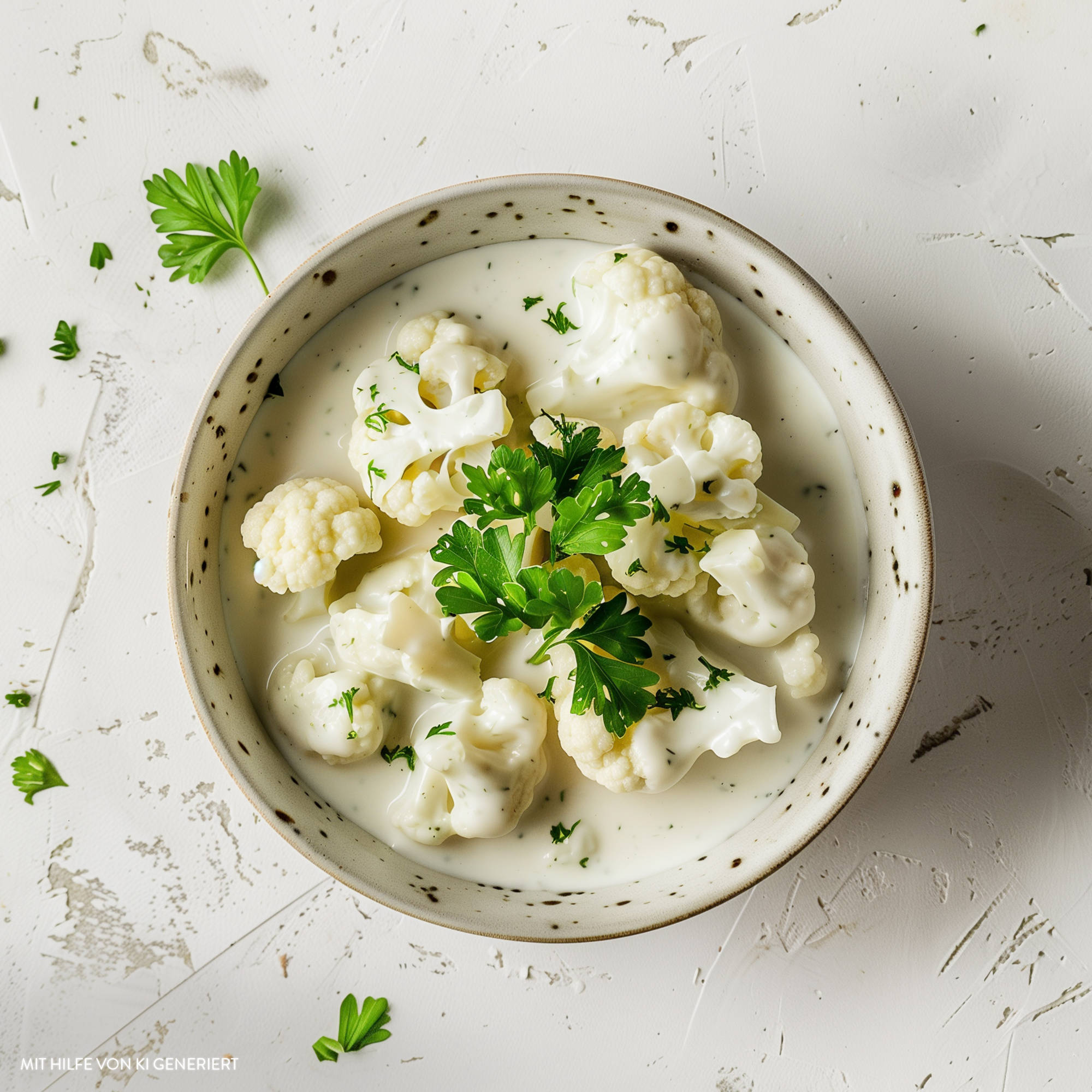 Blumenkohl in Sahnesauce