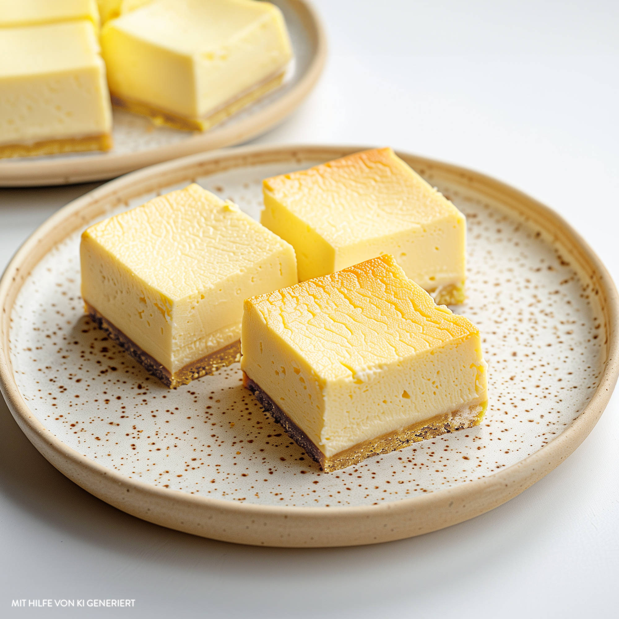 Serviervorschlag: Käsekuchen vom Blech