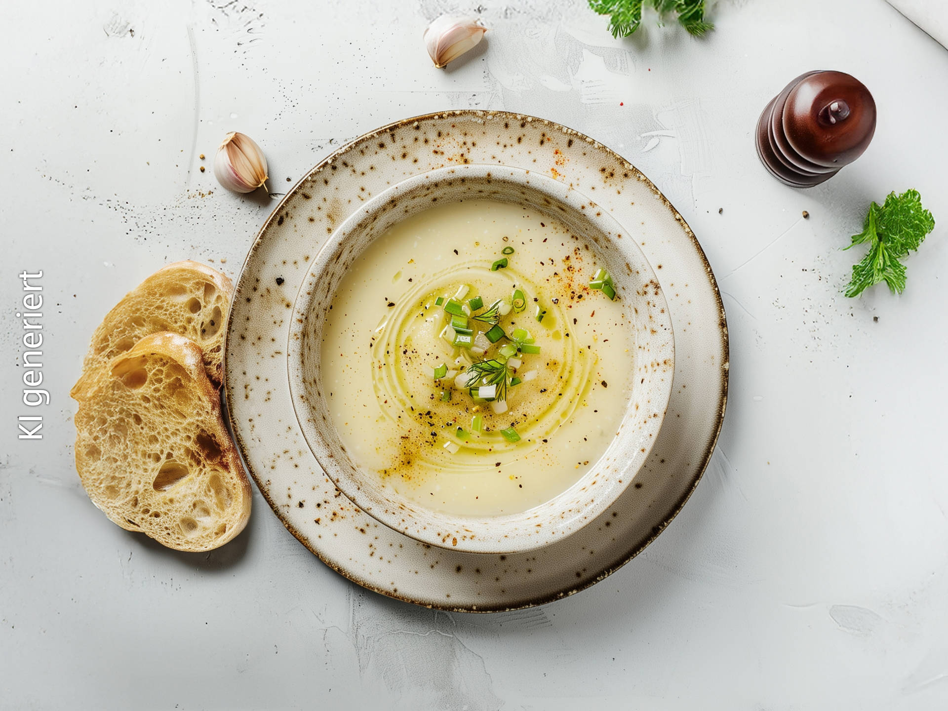 Serviervorschlag: Fenchelsuppe