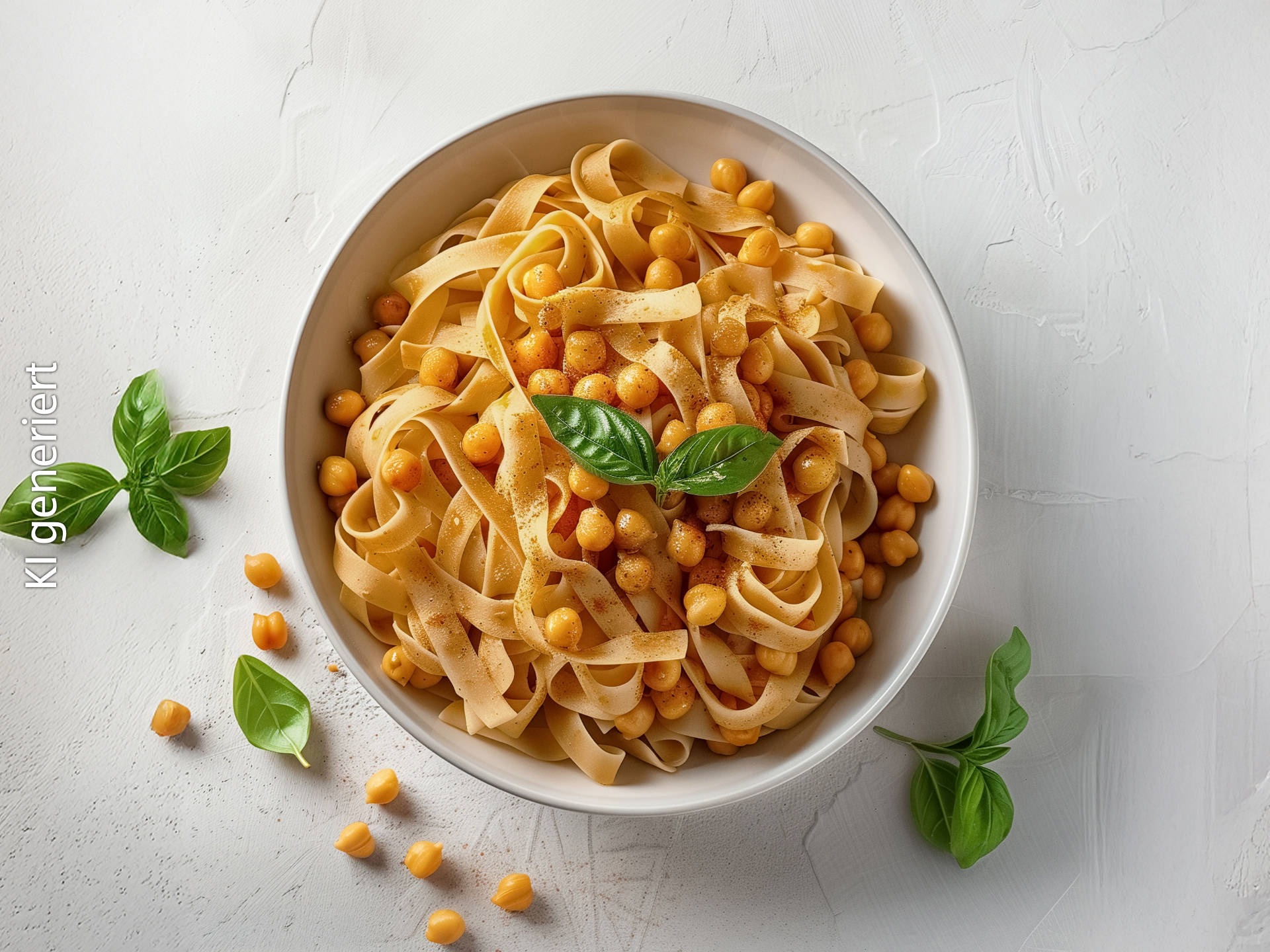 Serviervorschlag: Kichererbsen-Pasta