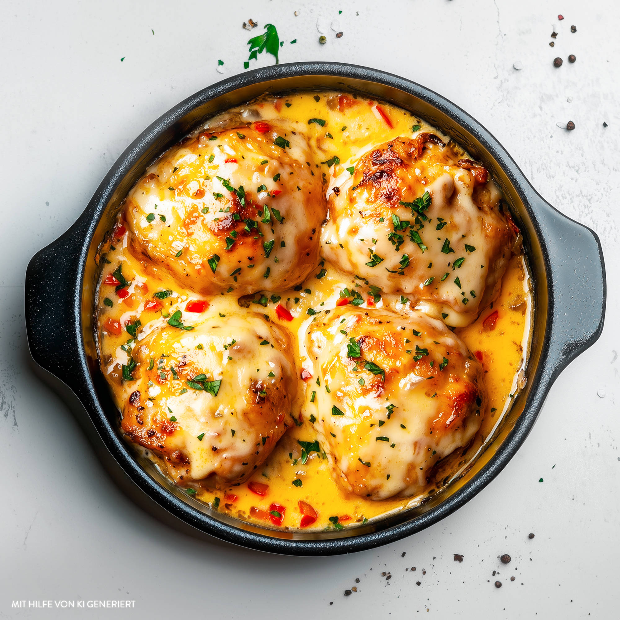 Cheesy Hähnchenschnitzel