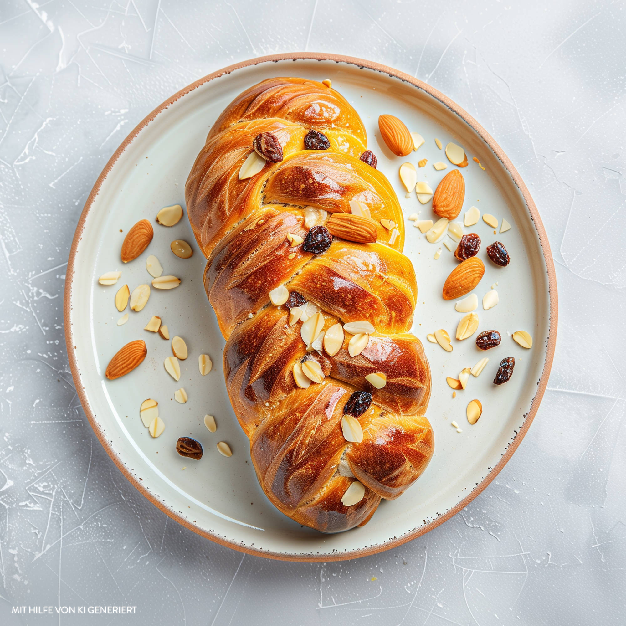 Serviervorschlag: Sauerteig-Hefezopf