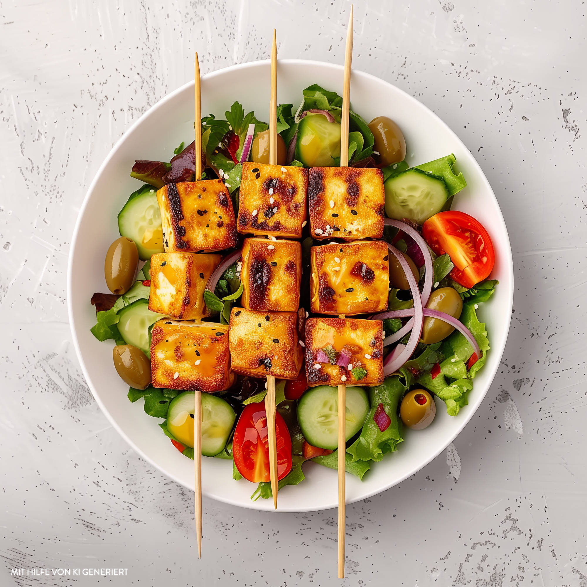 Vegane Souvlaki-Spieße