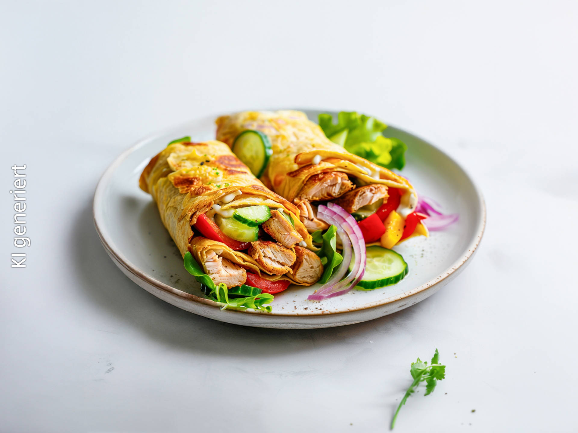 Serviervorschlag: Low-Carb Gyros-Rolle