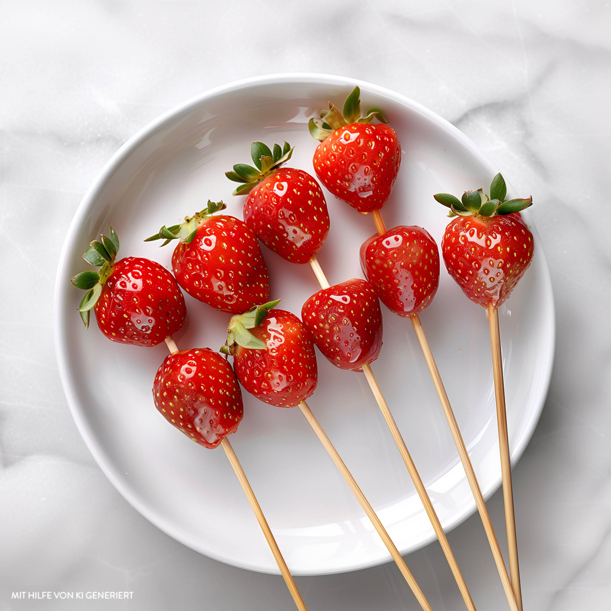 Thanghulu (Kandierte Erdbeeren)