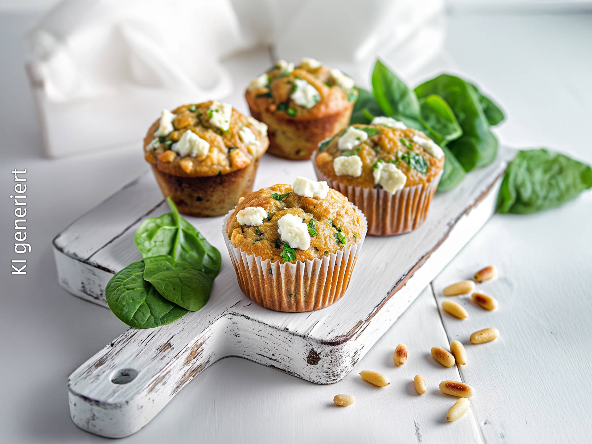 Serviervorschlag: Spinat-Feta-Muffins 