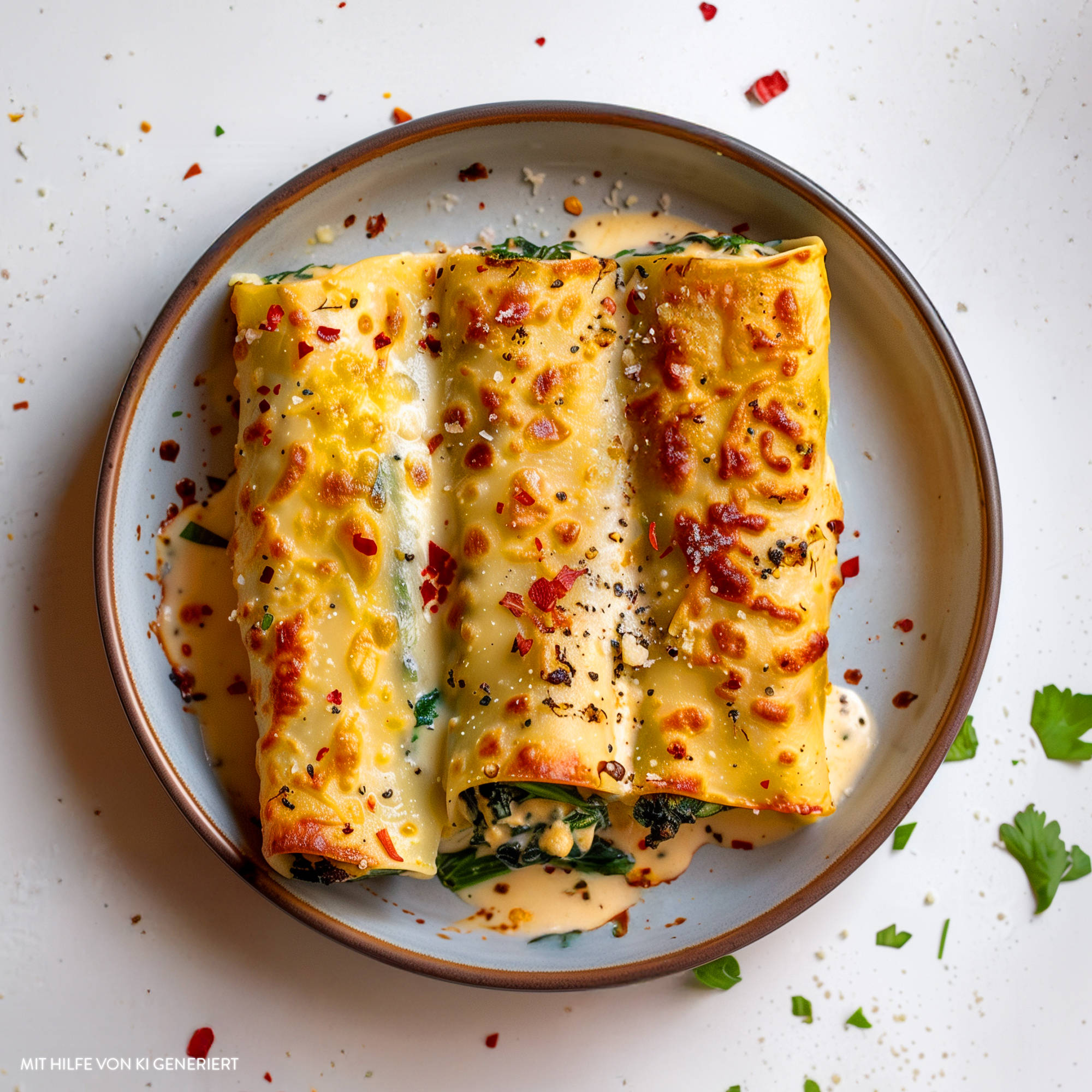 Serviervorschlag: Vegane Cannelloni