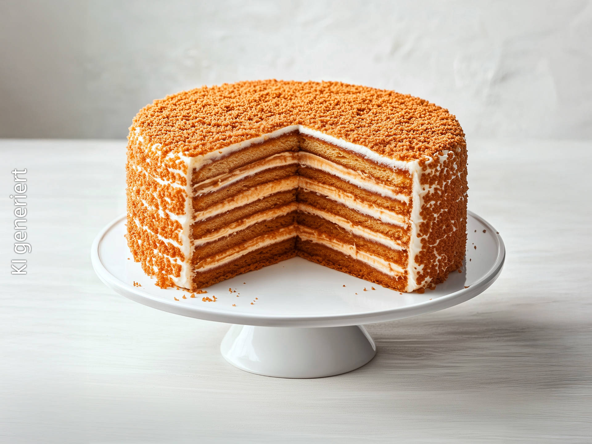 Serviervorschlag: Russische Honigtorte