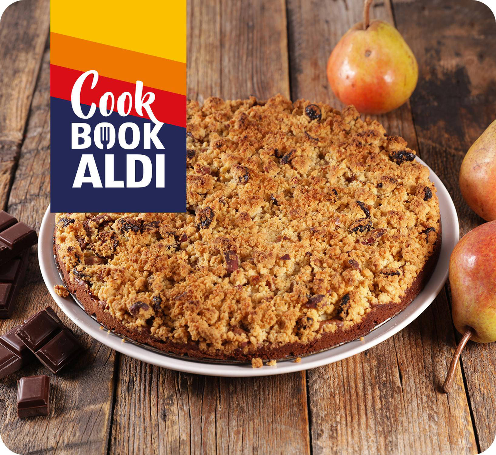 Crumble di pere e cioccolato