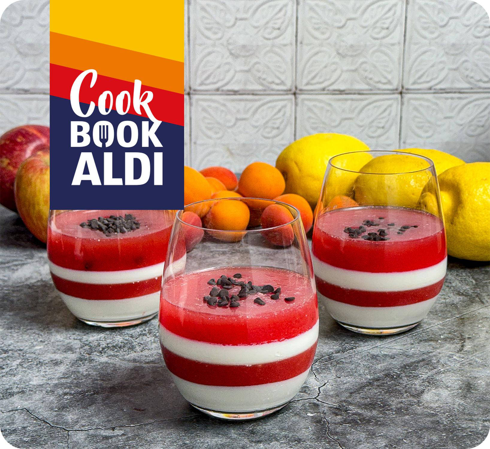 Dessert all'anguria e crema allo yogurt