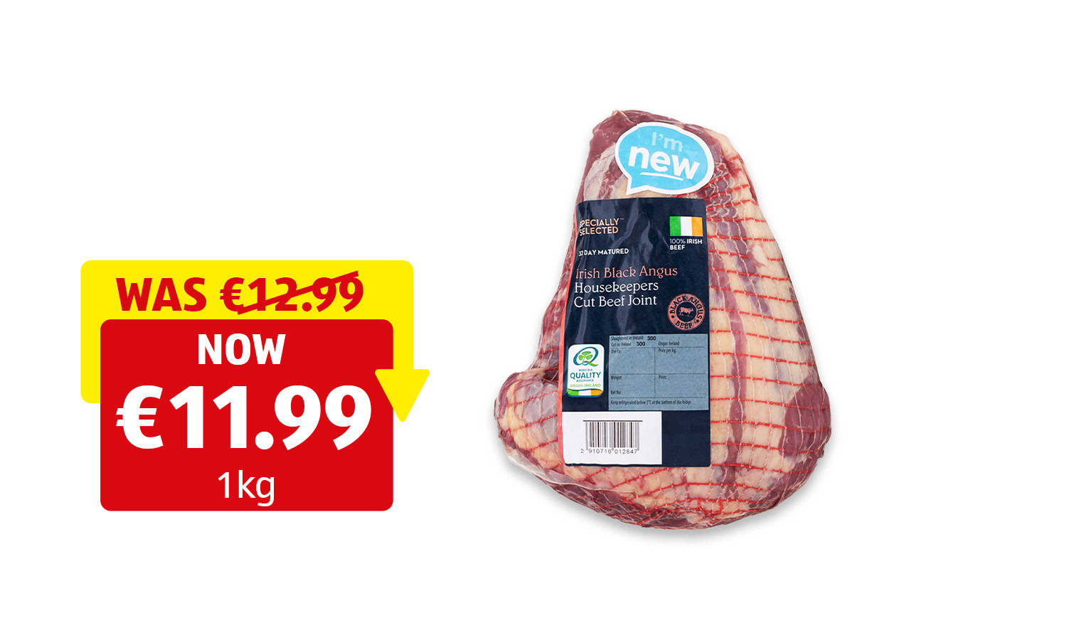 Image of Specially Selected Irish Angus 32 Day Matured Housekeepers Cut