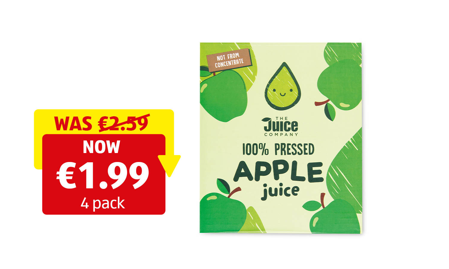 Image of 100% Pressed Kids Apple Juice 4 Pack