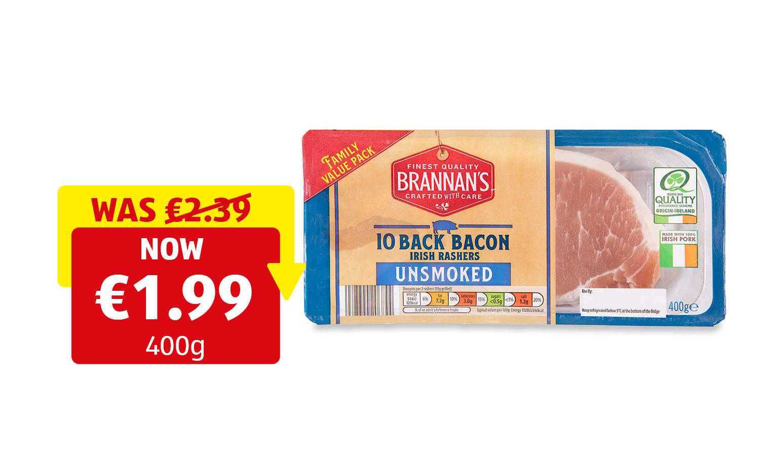 Image of Back Bacon Rashers Unsmoked