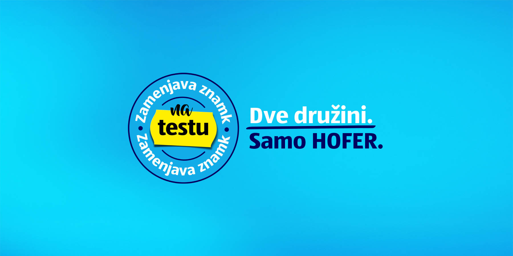 Zamenjava znamk na testu