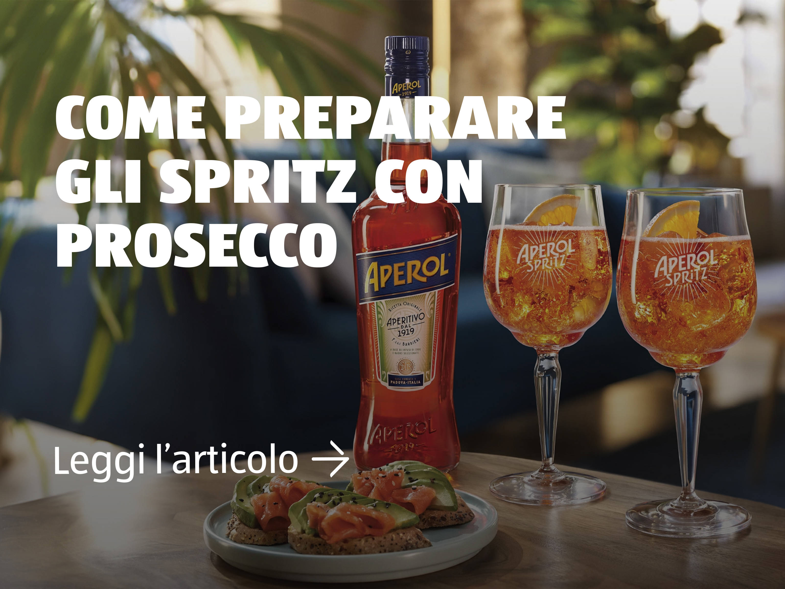 Come preparare gli Spritz con Prosecco