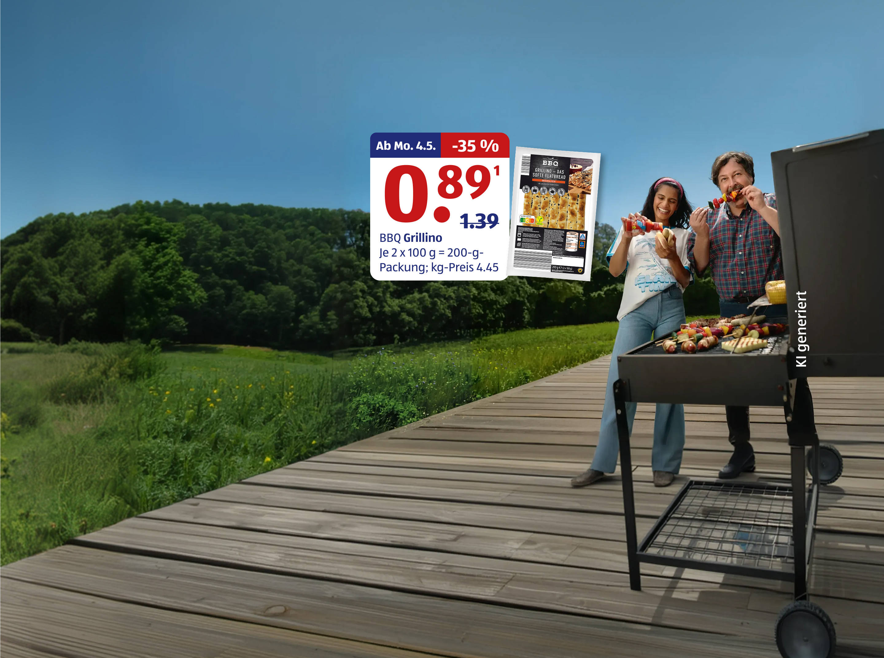 Grill im Freien.