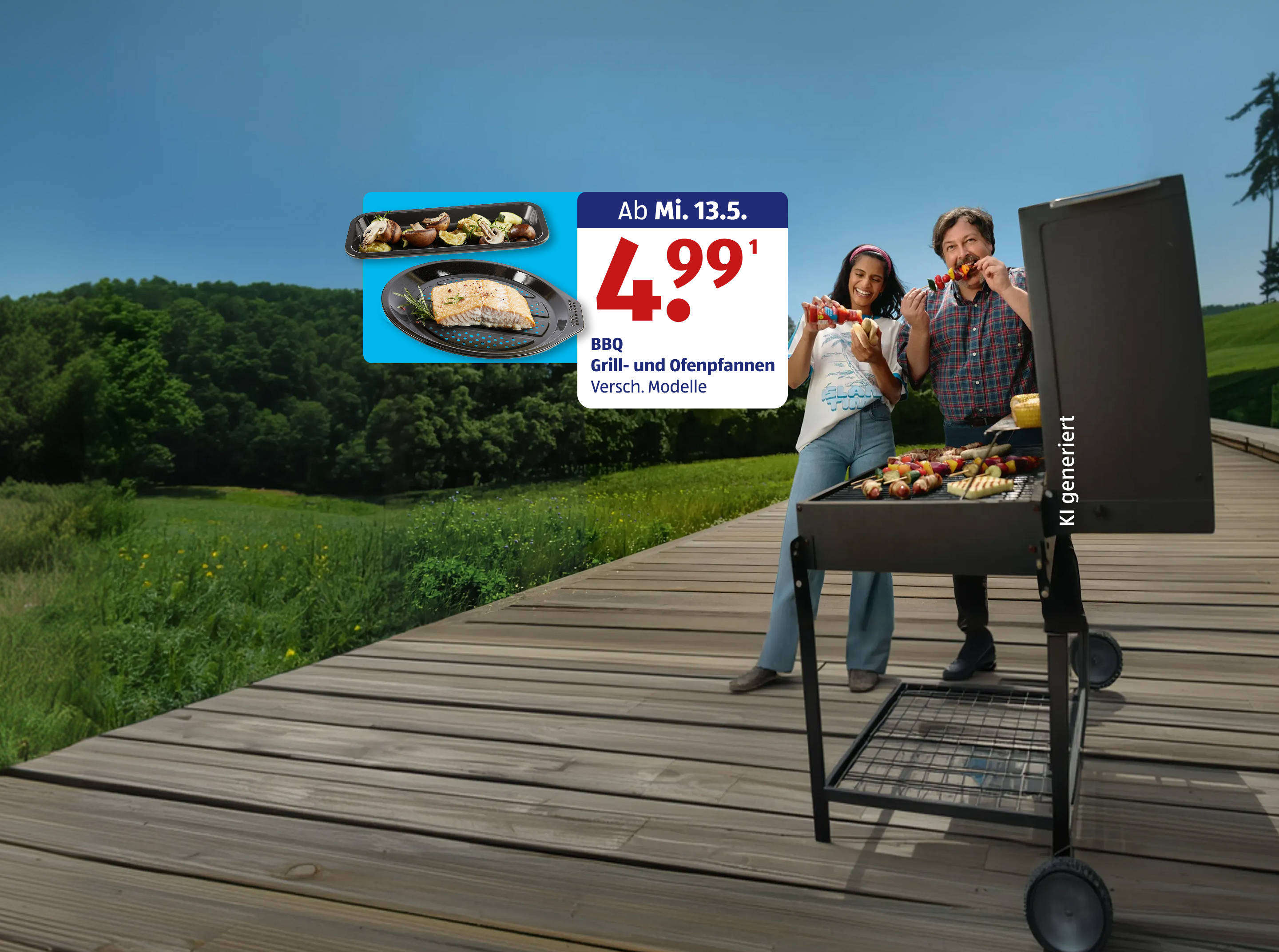 Grill im Freien.
