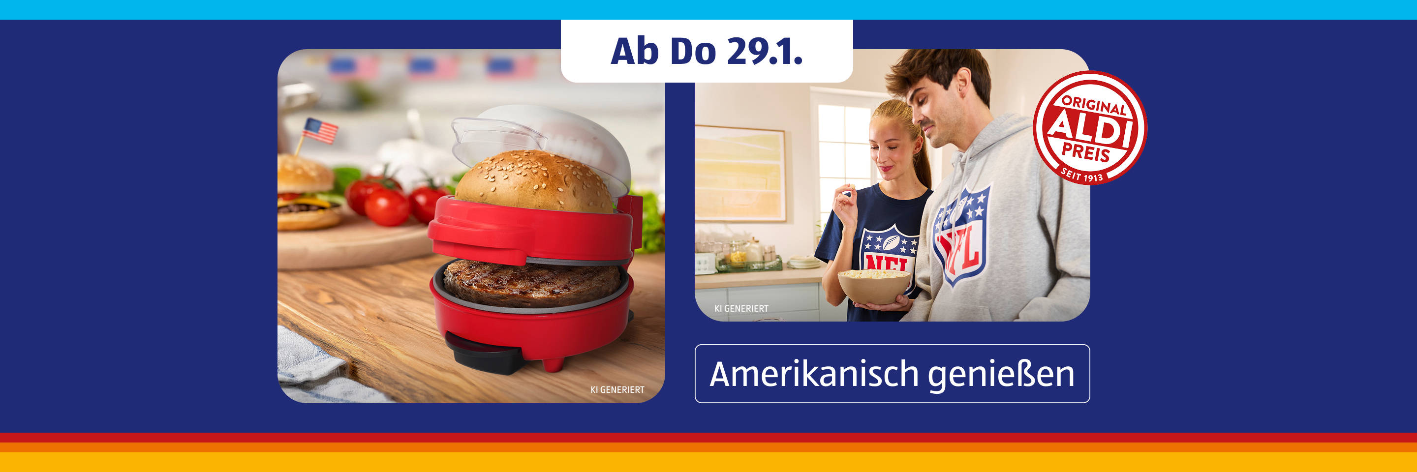 Burger-Maker und Kochszenen‑Promotion.