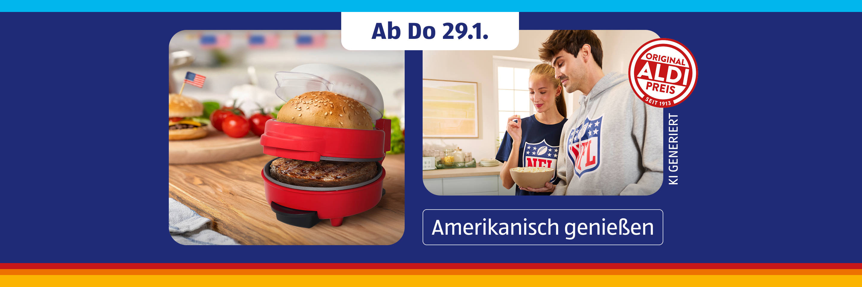 Burger-Maker und Kochszenen‑Promotion.