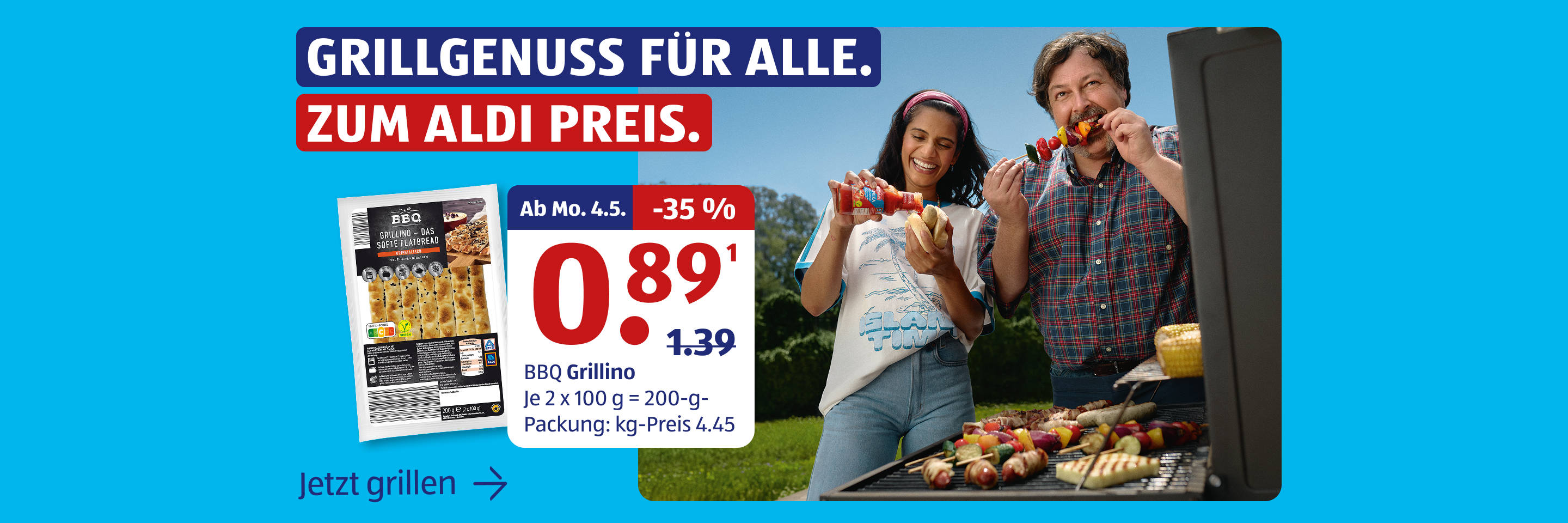 Grill im Freien.