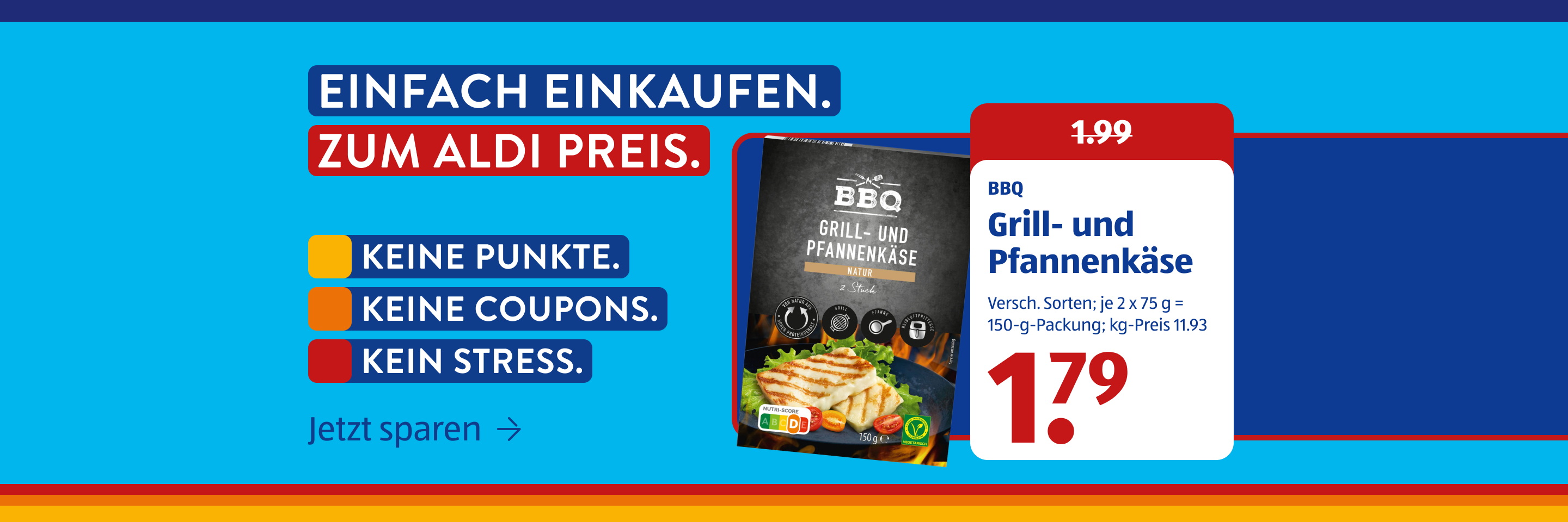 ALDI Deutschland Preisführer-Werbebanner.