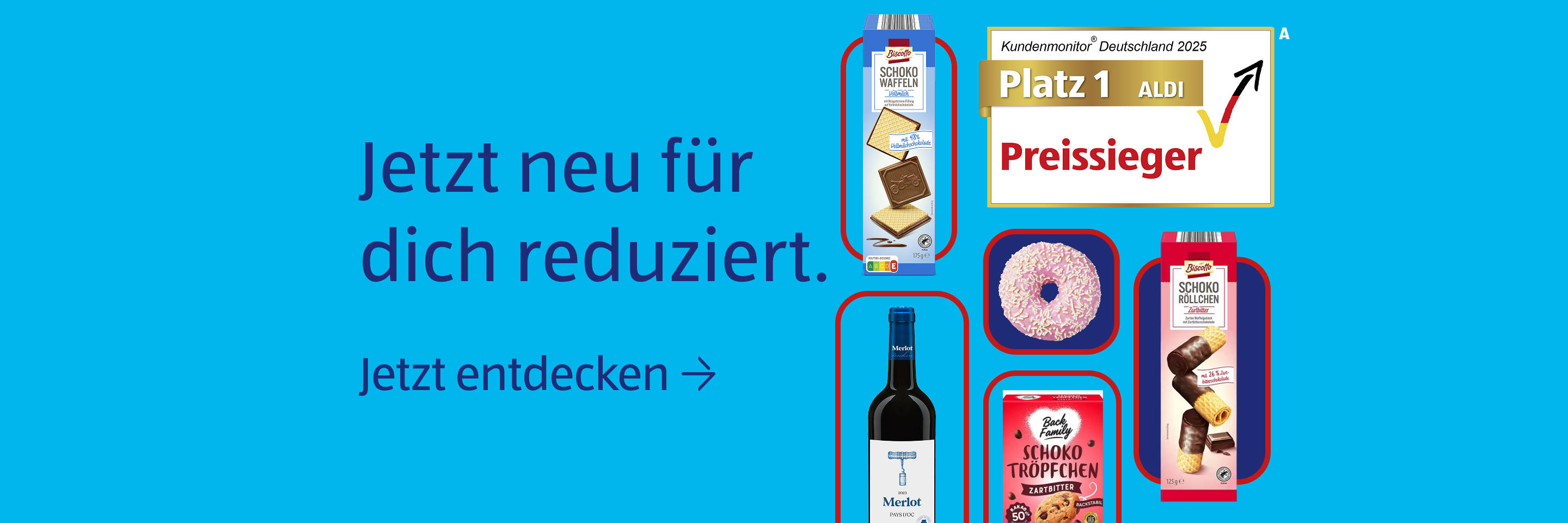 Lebensmittel auf dem blauen Hintergrund.