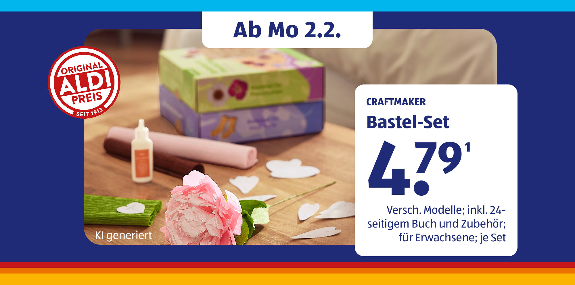 Craftmaker Bastel-Set mit Zubehör und Heft im Angebot ab dem 2.2.