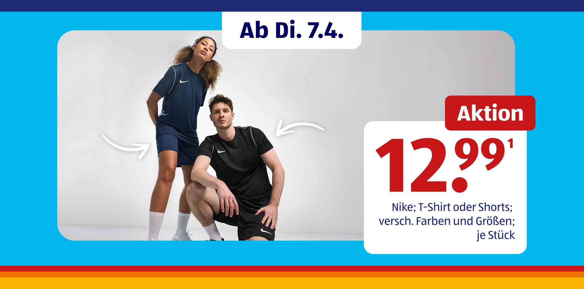 Nike Sportswear Werbeaktion.