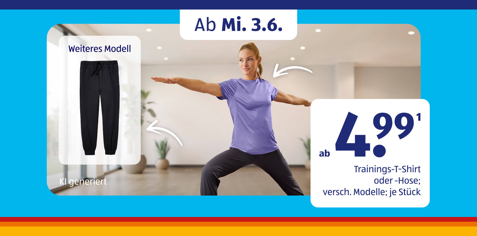 Fitnessbekleidung mit Yoga-Posing.