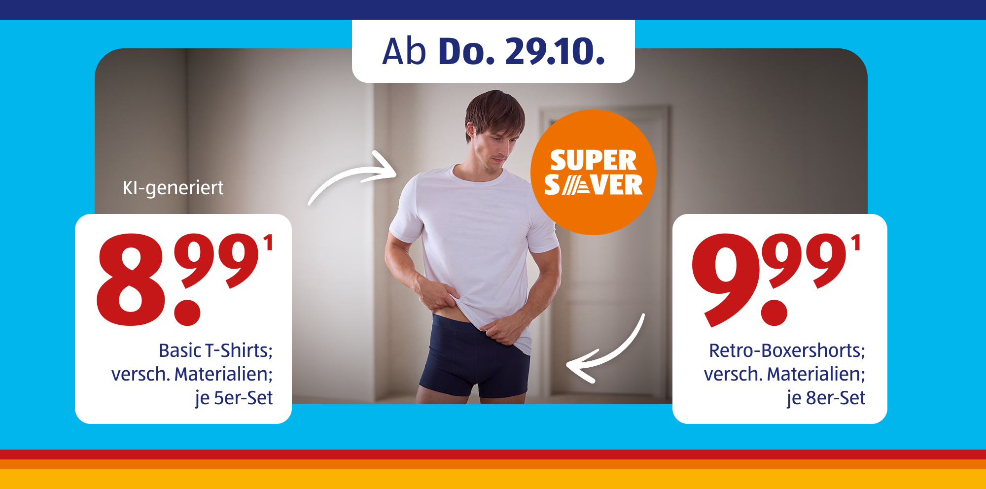 KI-generiert Person in weißem T-Shirt.