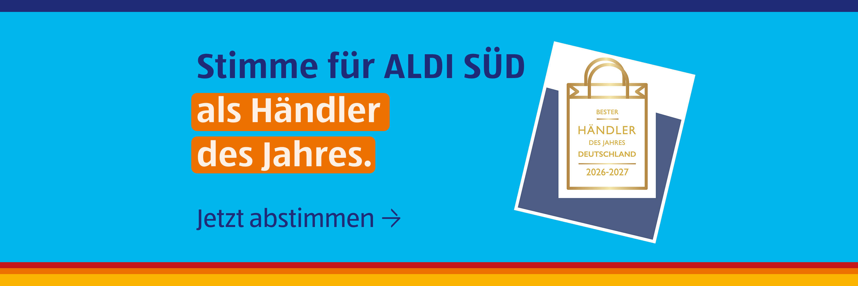 Stimme für ALDI SÜD Händler des Jahres.